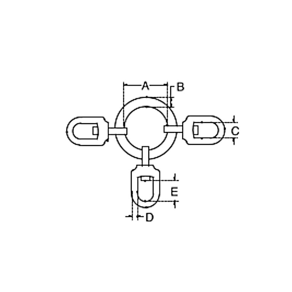 Ring with 3 Swivel On Lexco Cable Manufacturers